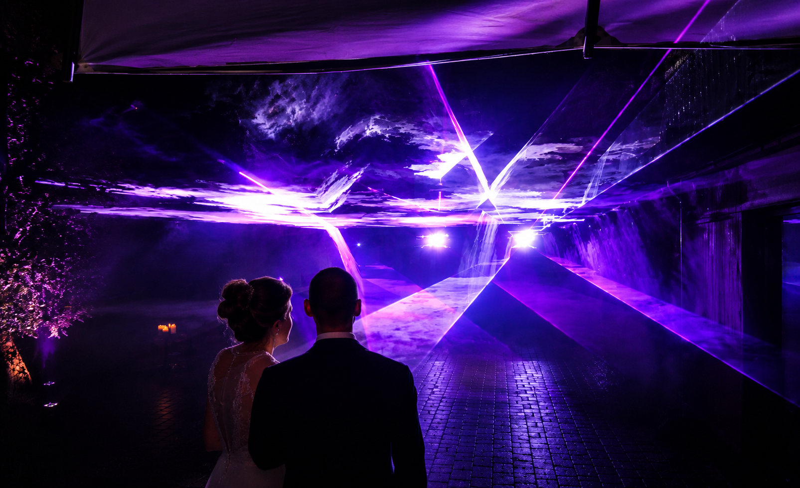 Festlich inszenierte Hochzeit